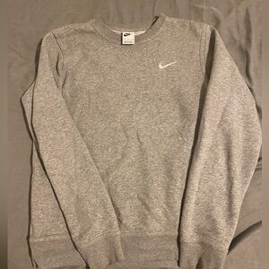 Nike Men's Heather Gray Crewneck Sweater